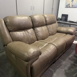Leather Recliner Couch