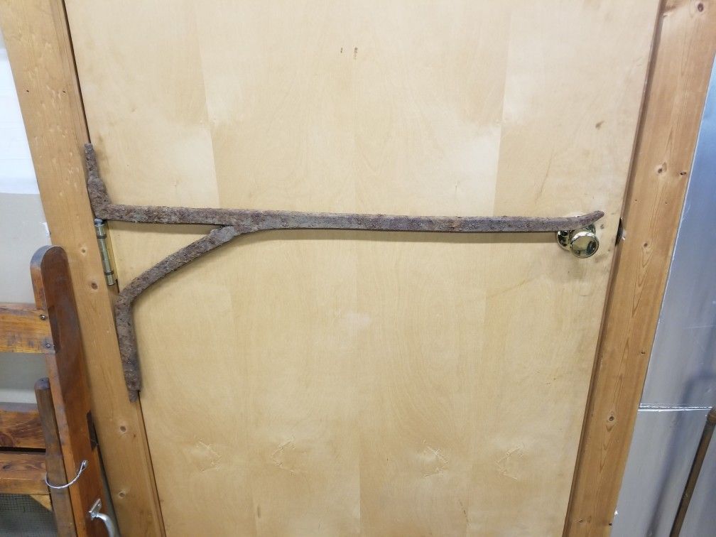 1700s Hand Forged Fireplace Crane
