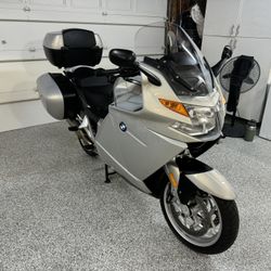 Silver 2007 BMW K1200 GT Sport Touring Motorcycle