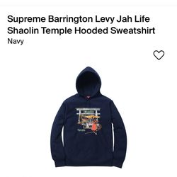 Supreme Barrington Levy Jah Life Shaolin Temple Hooded Sweatshirt