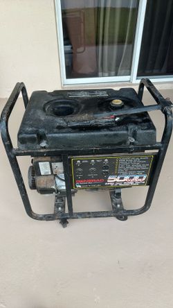 Gasoline generator, on wheels