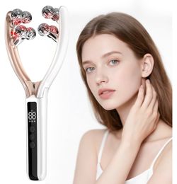 Doge&Vollar Face Roller Massager, Jaw & Tmj Massager for Lymphatic Drainage, Face Sculpting Tool with Vibration & Heating, Relaxation Gift for Home &