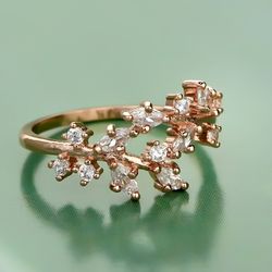 "Marquis and Round Zircon Dainty Beautiful Rings for Women, VP1343
 