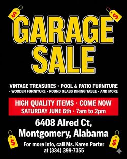 Huge garage sale