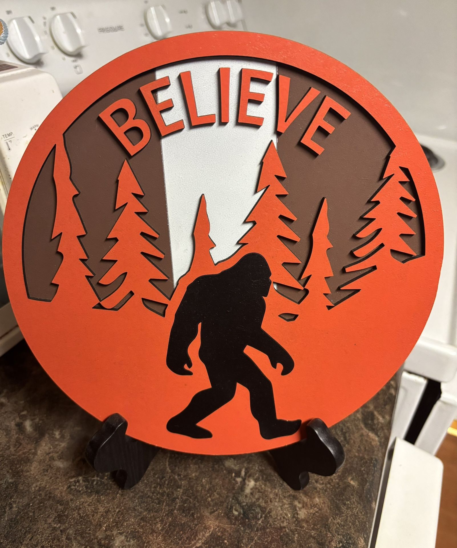 Cleveland Browns-Themed Bigfoot Decor
