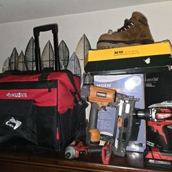 Husky Tool Bag With Werls $75 & Milwaukee  Set Drill & Impact $110