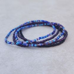 Seed Bead Stretch Bracelets Set