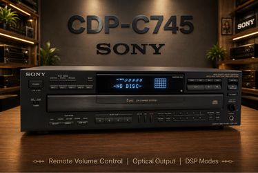 Sony CDP-C745 - 5 Disc CD Player w/Remote
