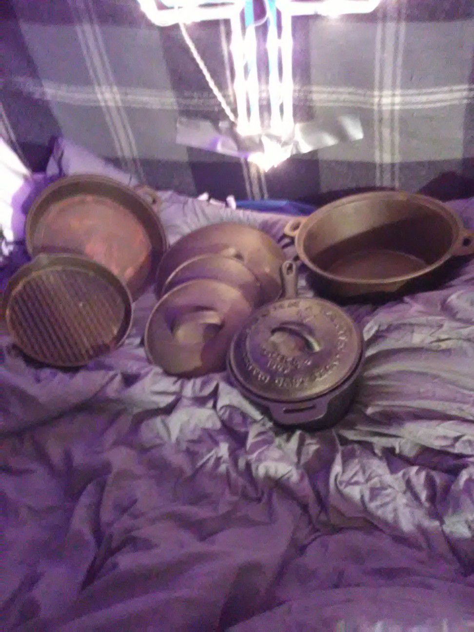 Cast iron cook set never used