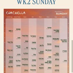 Sunday weekend 2 only