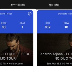 Ricardo Arjona Lo Que El Seco No Dijo Tour Sunday March 15