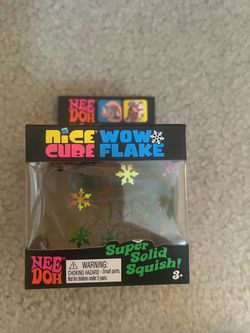 NeeDoh Nice Cube WOW Flake. Limited winter edition Christmas