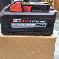 Milwaukee M18 Battery 8.0 High Output NEW 