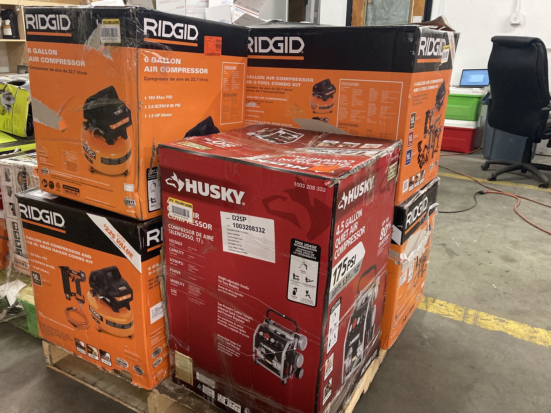 Rigid And Husky Compressors @ 50% Off Retail!!