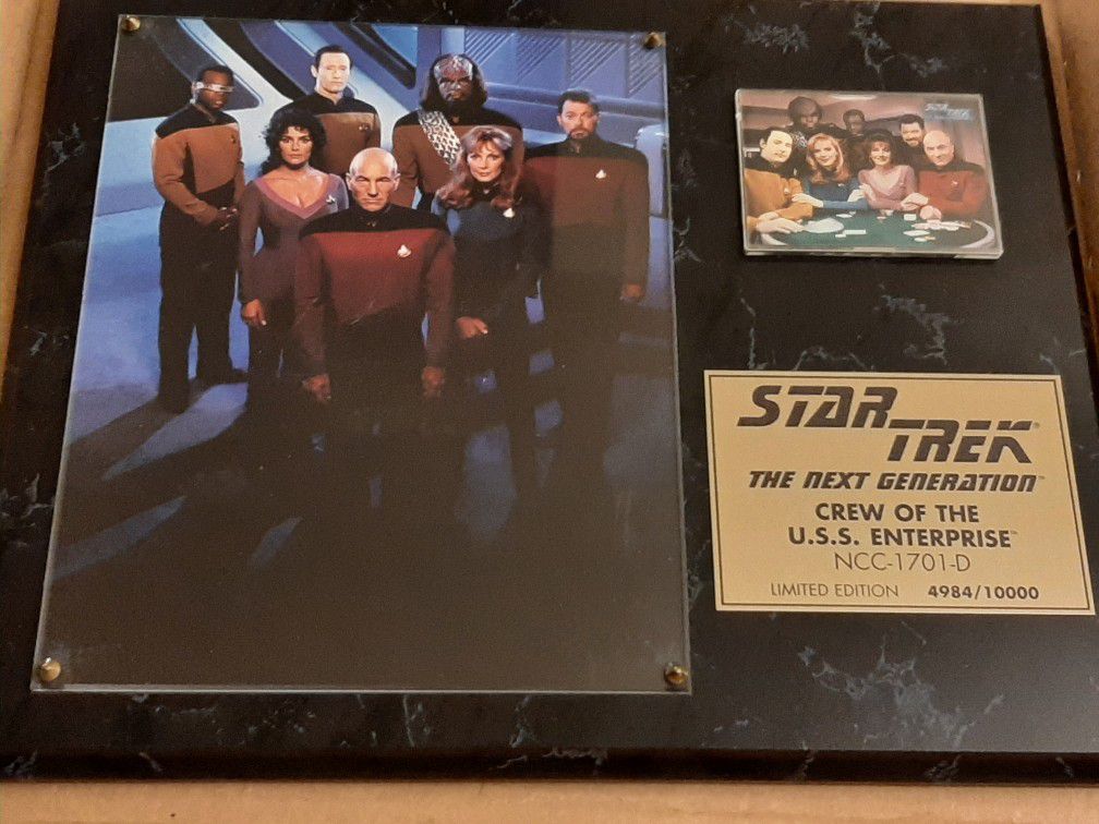 Star Trek TNG Limited Edition Plaque 