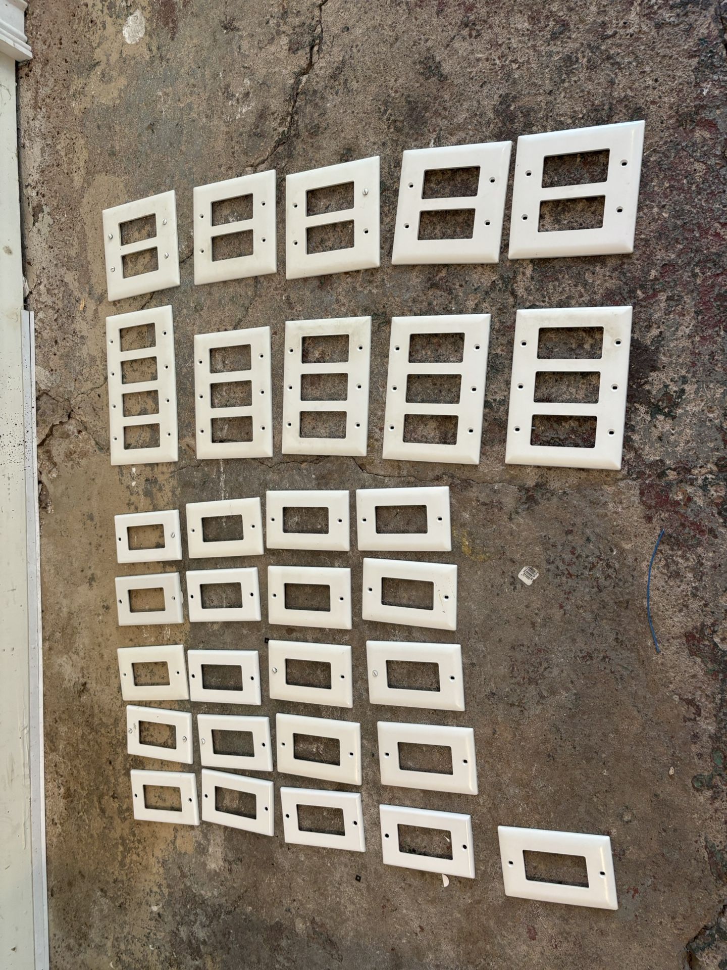 Lot of White Electrical Faceplates (Traditional Style)