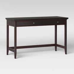 Wood Writing Desk With Drawers