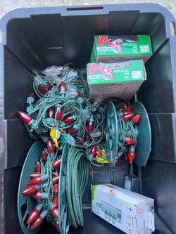Christmas led lights used and new mixed