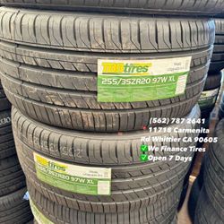 255/35R20 TBB Set of Tires Installed and Balanced Set de Llantas Nuevas Instaladas y Balanceadas
