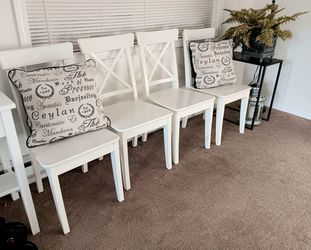 White IKEA Chairs