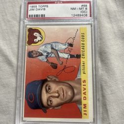 1955 Topps PSA 8 Jim Davis