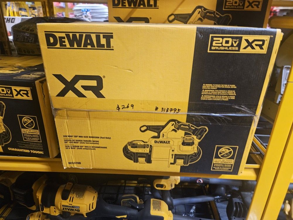 Dewalt 20v Max XR Mid Size Band Saw Tool Only