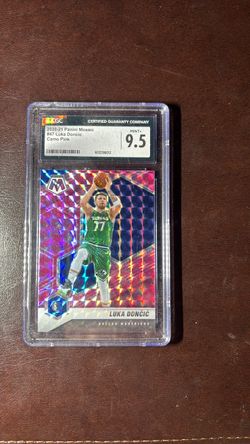 Luka Doncic 2020-21 Panini Mosaic Camo Pink CGC 9.5