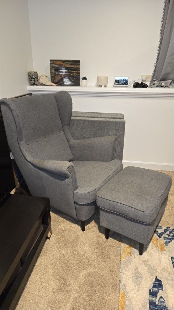 IKEA Chair And Ottoman
