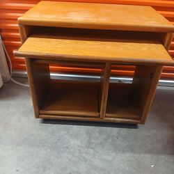 Compact Wooden Desk with Shelf & Storage – Great Condition