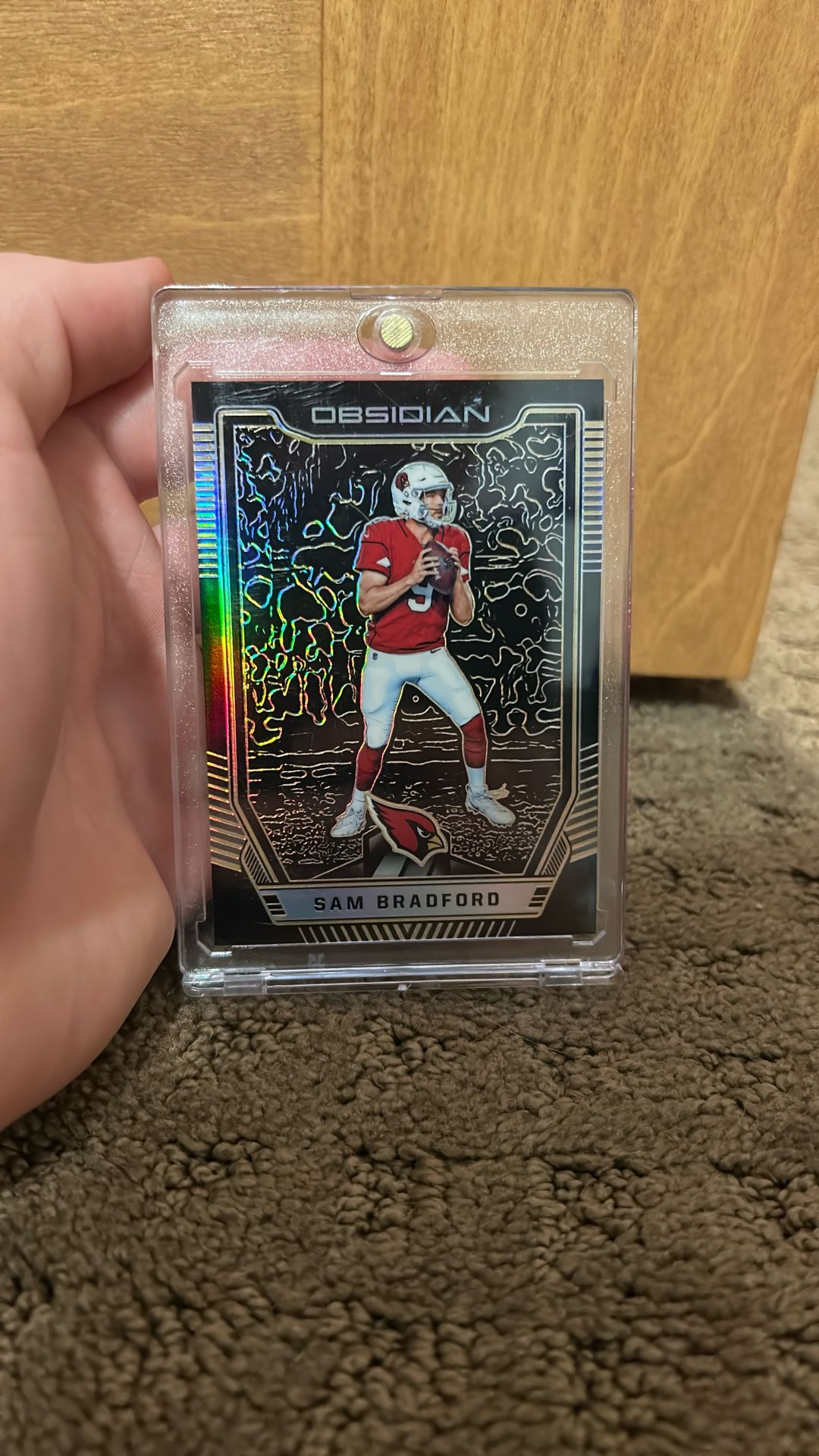 Sam Bradford 2018 Panini Obsidian Electric Etch Green /50