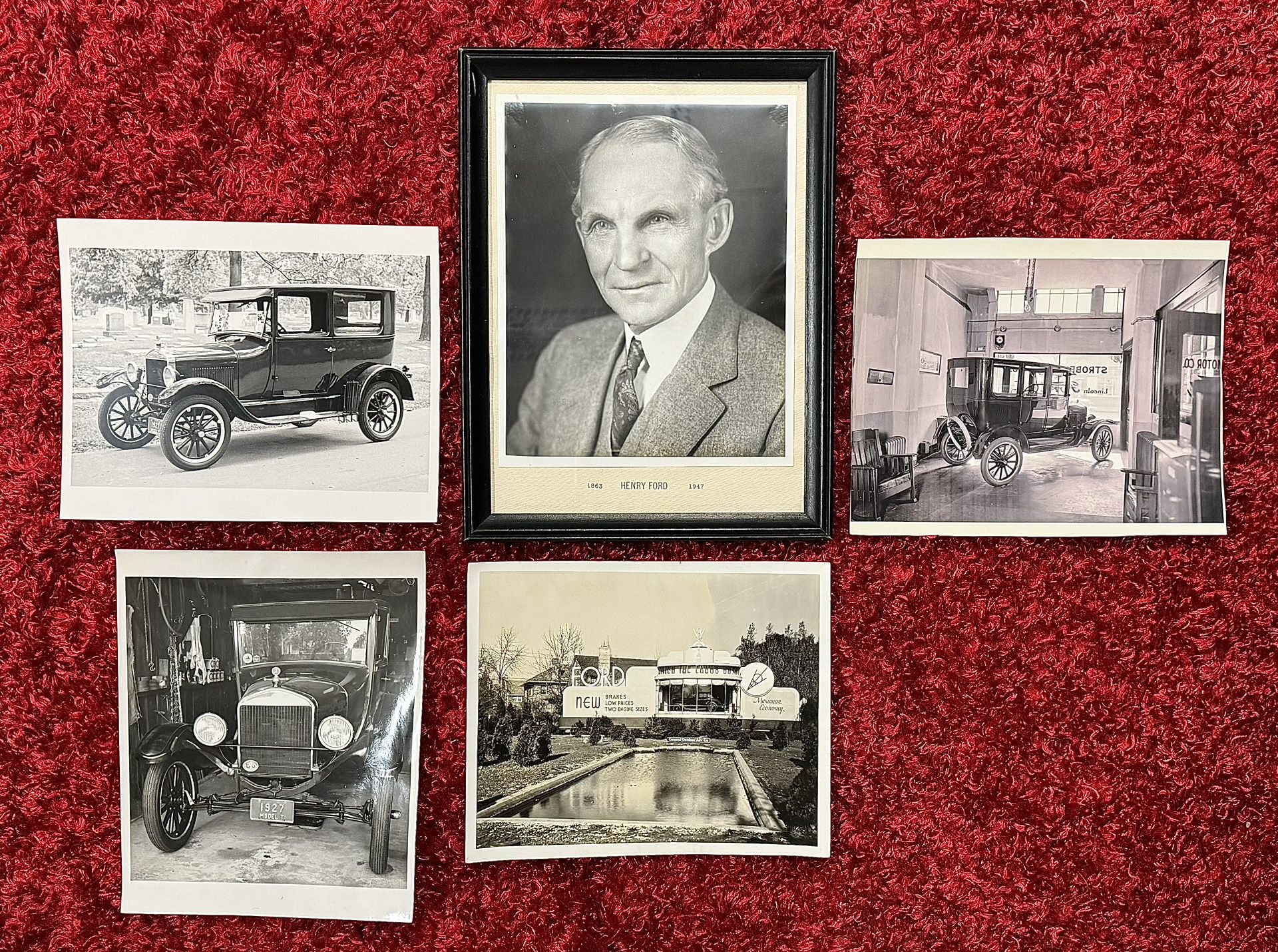 5 Vintage Pictures Of Henry Ford & The Model T…8”x10” Prints