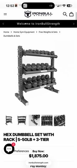 Dumbbells with Rack BRAND NEW