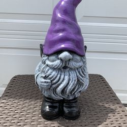 The Purple  Gnome  Statue 