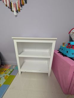 White 2 tier shelf