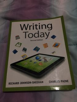 Writing Today - 2nd edition textbook