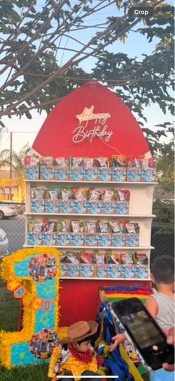 Toy story red rocket goodie box stand