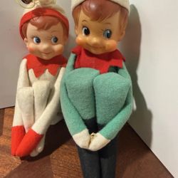 Pair of Vintage knee hugger Christmas Elf 