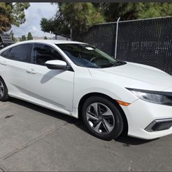  2016 Honda Civic LX Sedan 4D – White – 1 Owner, Clean Title