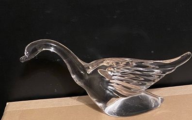 Heisly glass goose set of Two