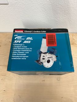 Makita 18V wet/dry masonry 125mm Cordless Cutter