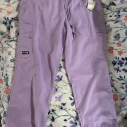 New  Purple Greys Anatomy Scrub Pants