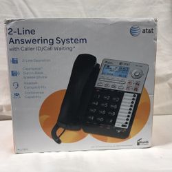 New AT&T ML17939 2-Line Corded Telephone w/ Digital Answering System & Caller ID