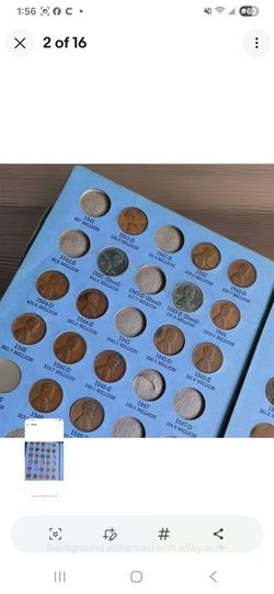 H.E. Harris Lincoln Cent Coin Folder Album Board 1  Collection