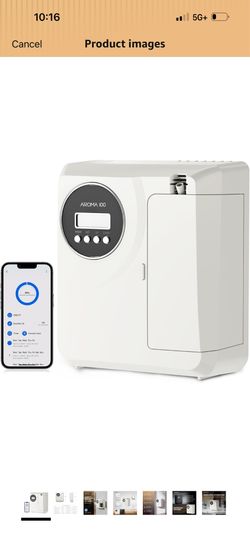 Waterless Diffuser for Essential Oil 2000sq.ft Coverage, APP Control, Hotel Scent Diffuser for Home,