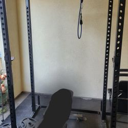 Exercise Station With Weight Plates 
