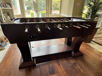 Dark Wood Foosball Table Furniture Grade