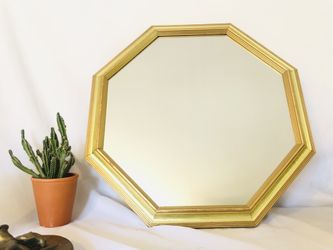 Gold Wood Framed Mirror