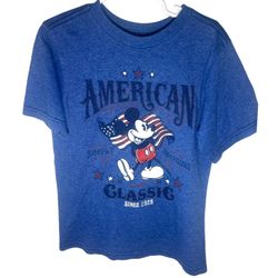 Disney Mickey Blue T Shirt Boys 5-6 Small