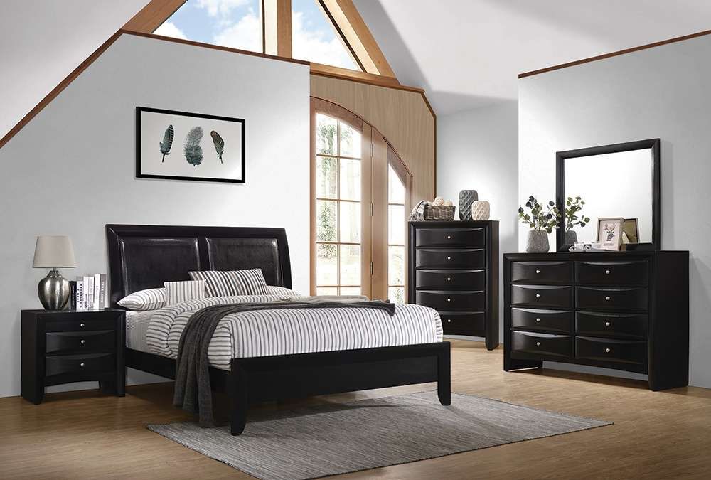 Coaster - Briana Queen Bed 5 pieces Set (Q.Bed,Nightstand, Dresser,Mirror ,Chest) 