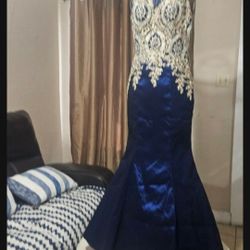 Prom Or Occasion Dress Royal 👗 Beautiful Size 10